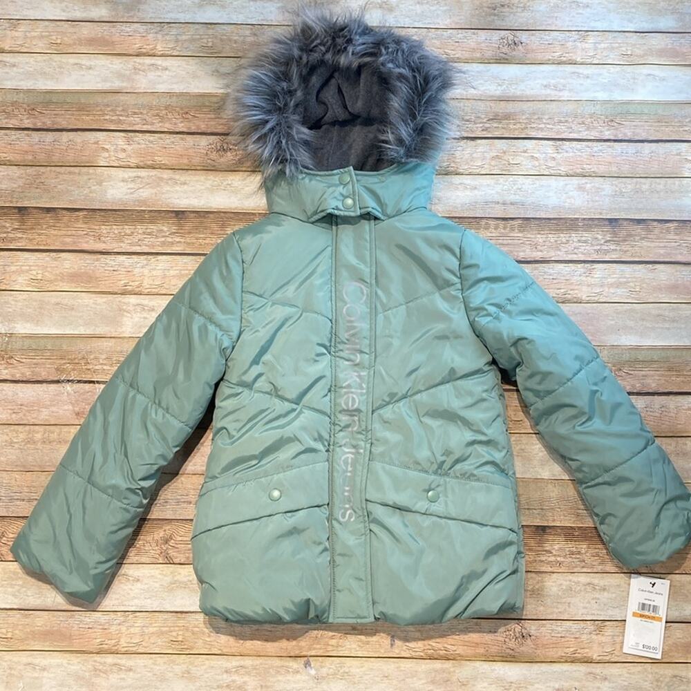 Calvin Klein Big Girls Logo Jacket NWT